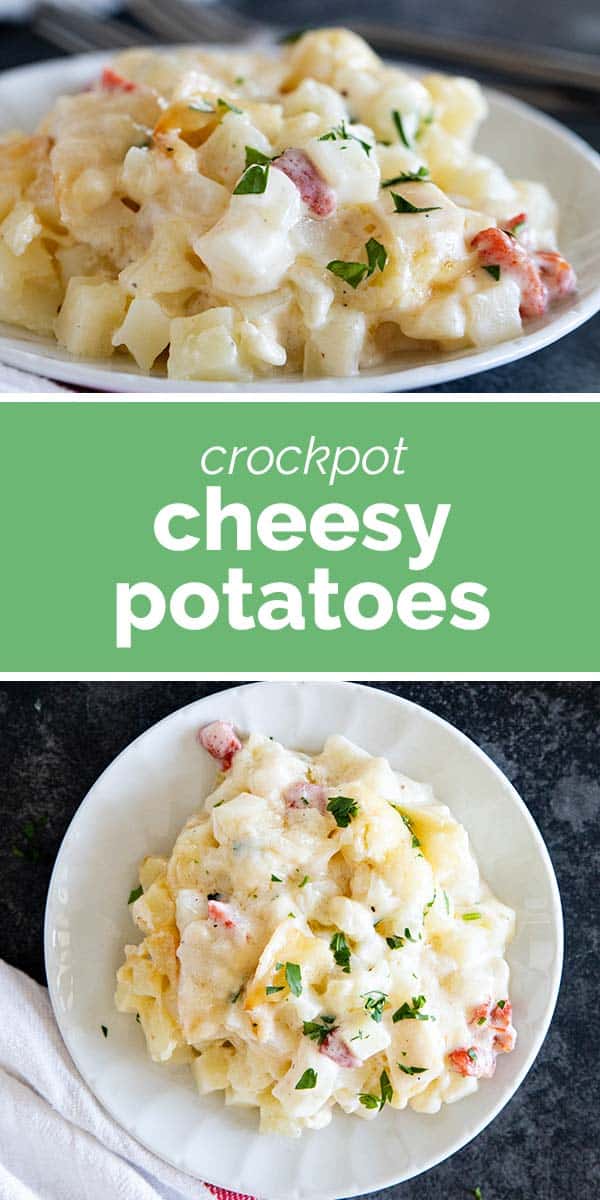 Crockpot Cheesy Potatoes - Taste and Tell