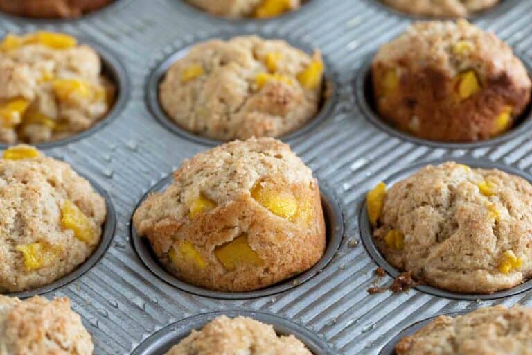 Mango Muffins with Banana Taste and Tell