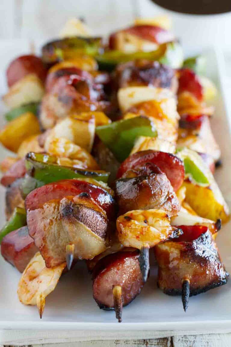 Grilled Shrimp And Sausage Kabobs Taste And Tell 2546