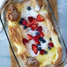 Dutch Baby (German Baked Pancake) • Curious Cuisiniere