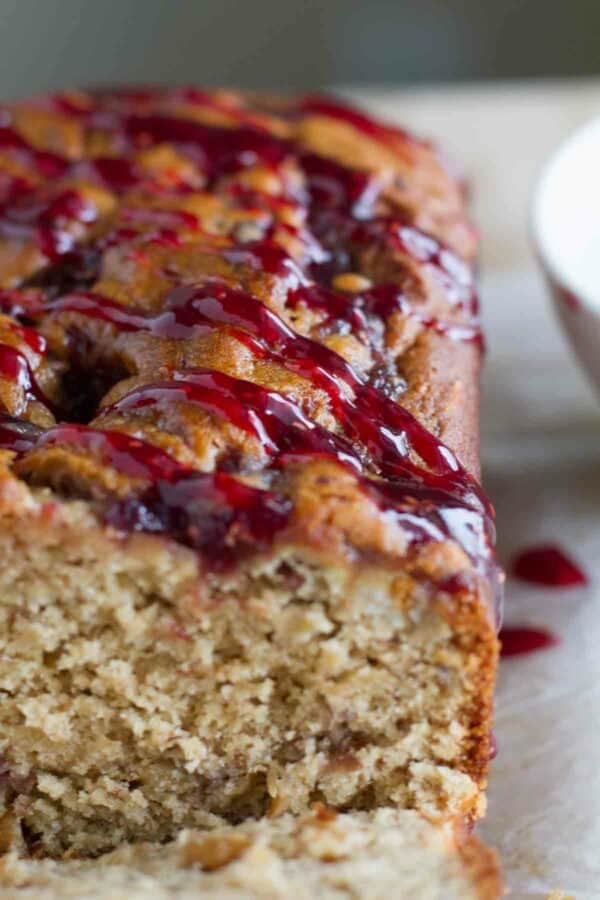 Peanut Butter and Jelly Banana Bread Recipe - Taste and Tell