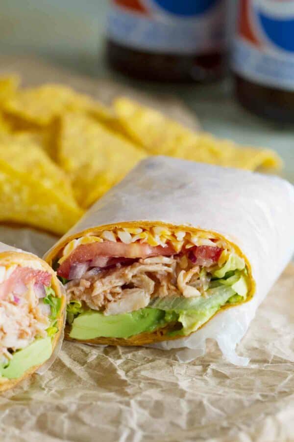 BBQ Chicken Wraps- Fast and Easy! - Taste and Tell