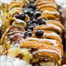 Campfire Cinnamon Blueberry Bread Recipe image