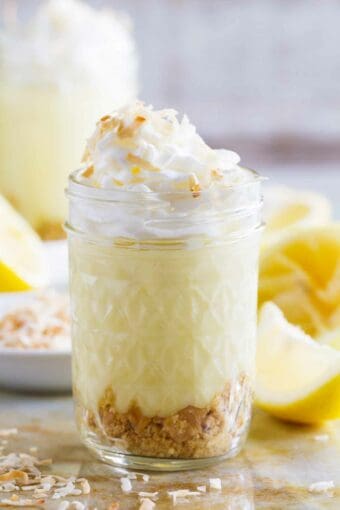 Coconut Lemon Pudding Parfaits - Taste and Tell