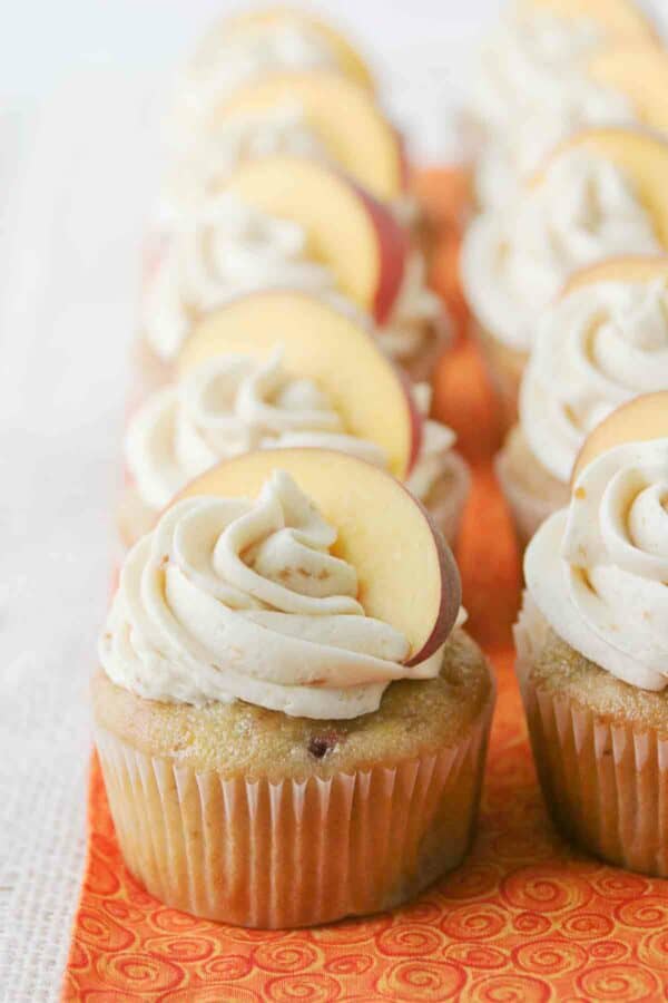 Peach Cupcakes - Taste And Tell