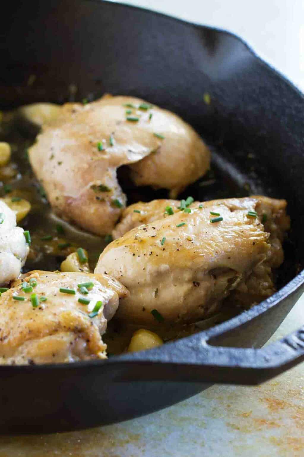 Skillet Chicken With Garlic And Herbs Taste And Tell