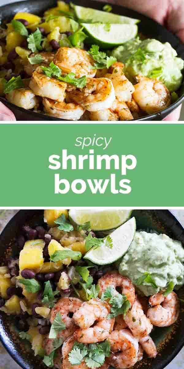 Spicy Shrimp Bowls with Coconut Rice - Taste and Tell
