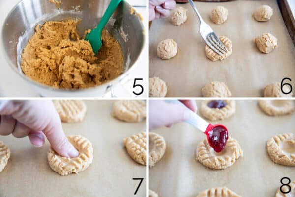 Peanut Butter and Jelly Thumbprint Cookies - Taste and Tell