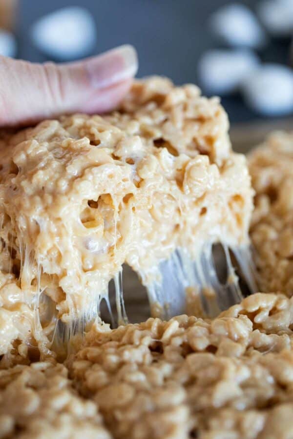 Caramel Rice Krispie Treats - Taste and Tell