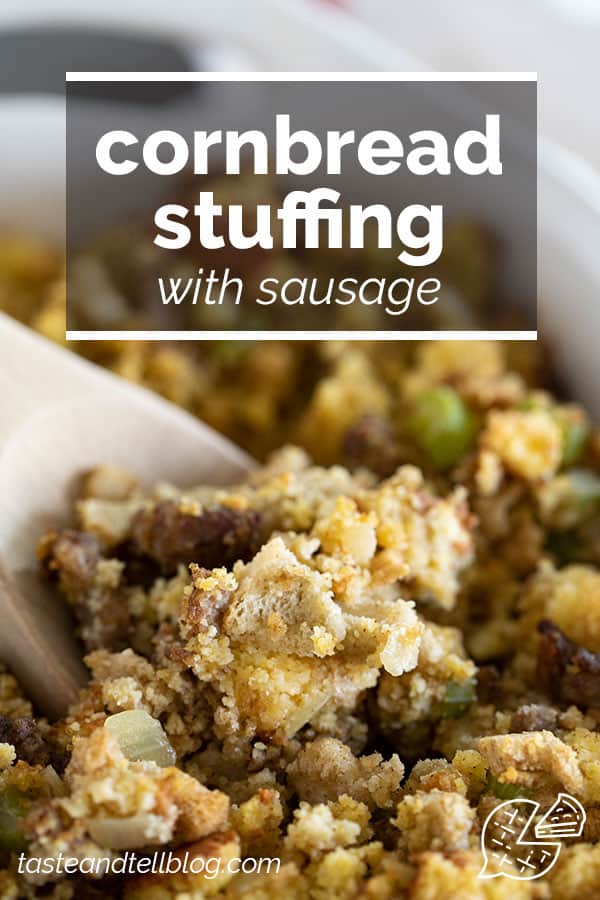 Cornbread Stuffing With Sausage Taste And Tell   Cornbread Stuffing Sausage Short 