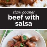 Slow Cooker Beef with Salsa - Taste and Tell
