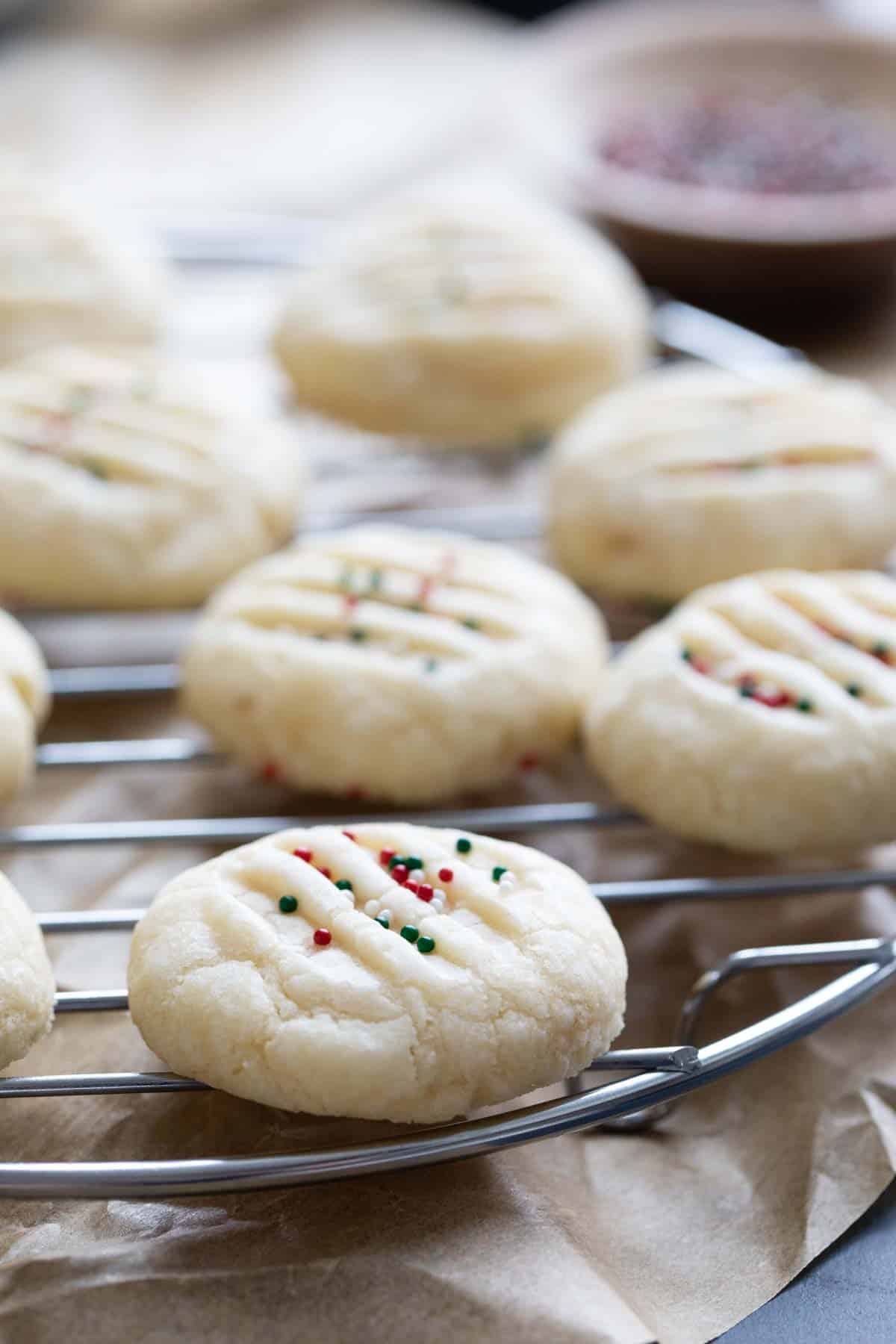 Simple Shortbread Cookies - Two Ways - An Italian in my Kitchen