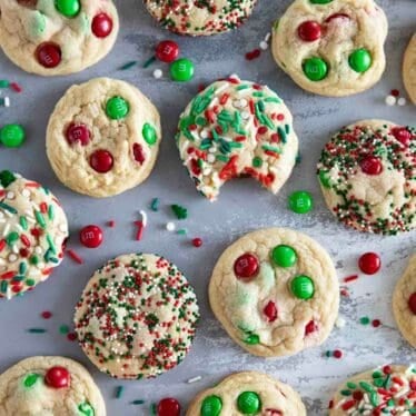 Christmas M&M Cookies - Taste and Tell