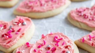 Pink Velvet Sugar Cookies - Sprinkles For Breakfast