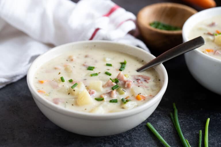 Easy Weeknight Ham and Potato Soup - Taste and Tell