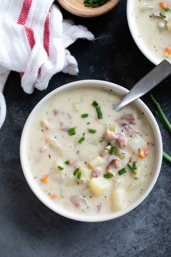 Easy Weeknight Ham and Potato Soup - Taste and Tell