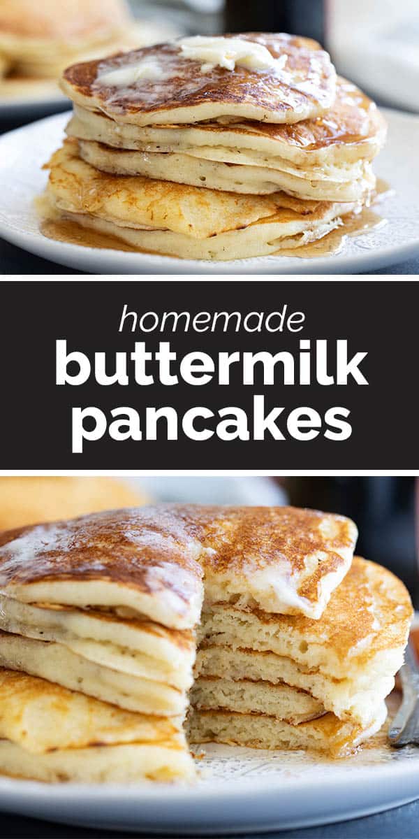 Tender and Airy Buttermilk Pancakes From Scratch - Taste and Tell