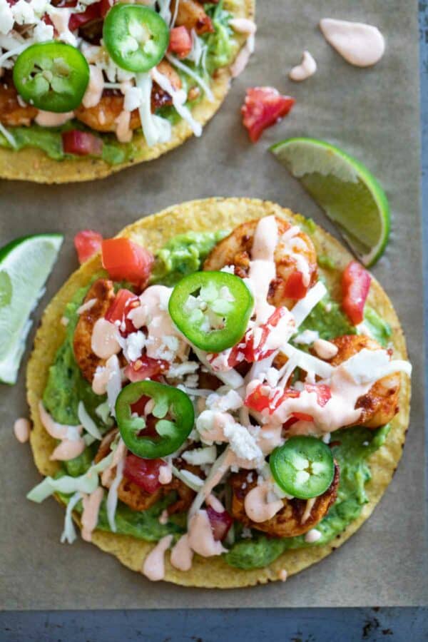 Shrimp Tostadas - Taste And Tell