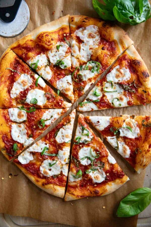 Margherita Pizza with Fresh Mozzarella - Taste and Tell