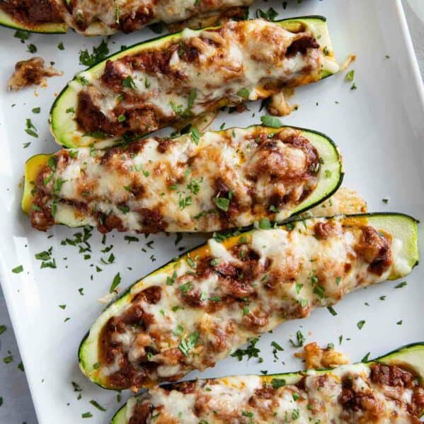 Stuffed Zucchini Boats - Taste and Tell