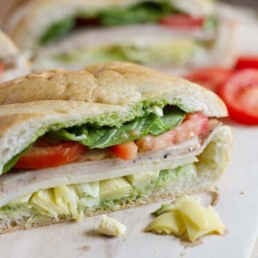 Turkey Sub with Artichokes and Basil - Taste and Tell