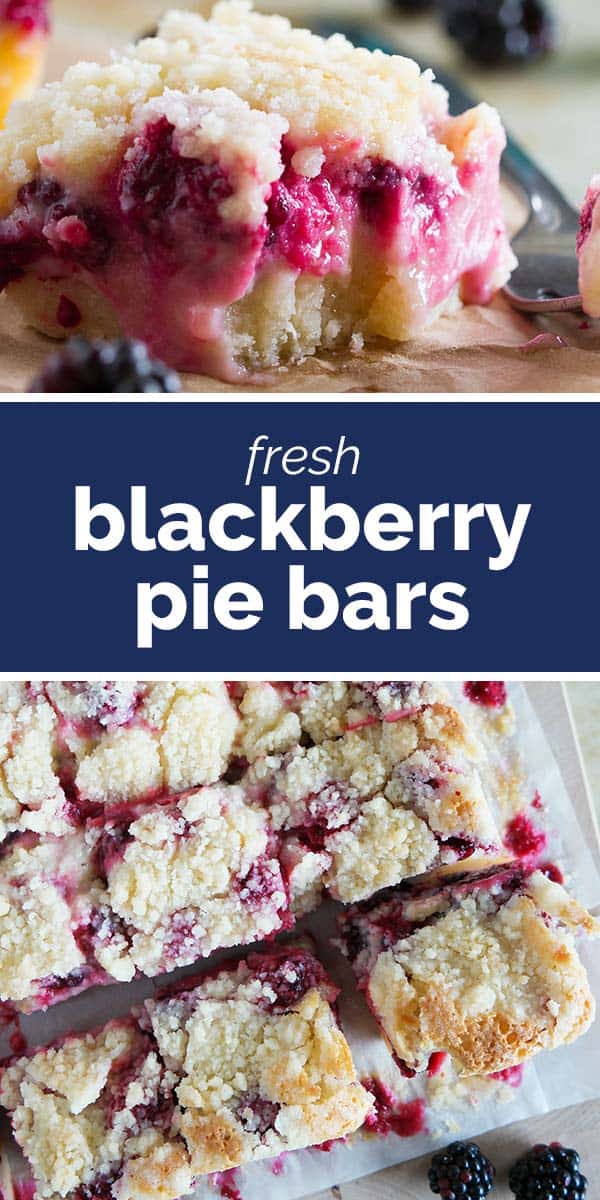 Blackberry Pie Bars - Taste and Tell