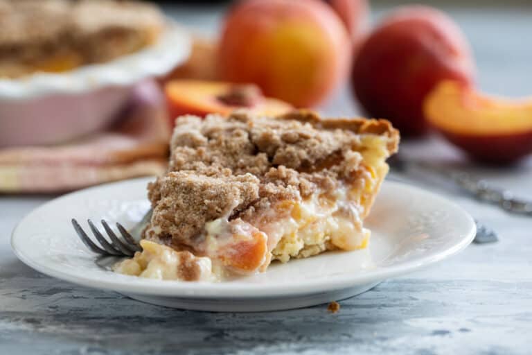 Sour Cream Peach Pie from Scratch - Taste and Tell