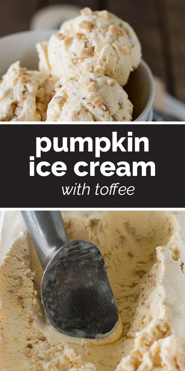 Pumpkin Ice Cream with Toffee - Taste and Tell