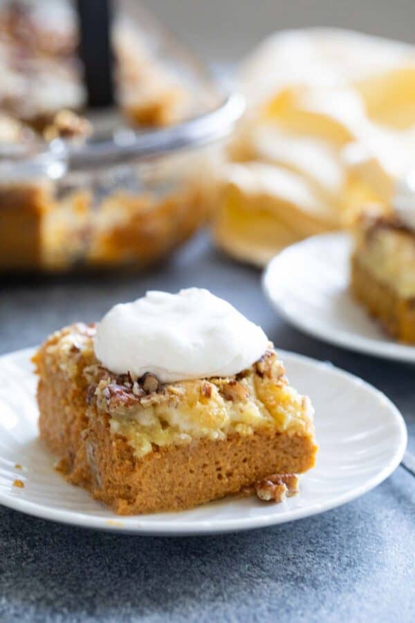 Pumpkin Dump Cake - Taste And Tell