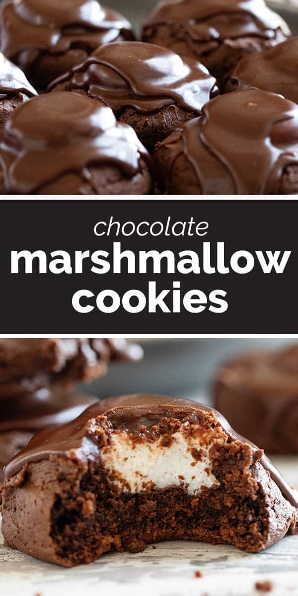 Chocolate Marshmallow Cookies - Taste and Tell