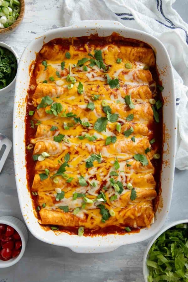 Ground Beef Enchiladas - Taste and Tell