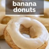 Banana Donuts with text overlay.