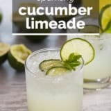 Cucumber Limeade with text overlay.