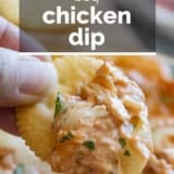 BBQ Chicken Dip with text overlay.