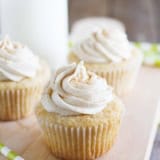 Chai Spiced Cupcakes on a cutting board.