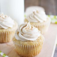 Chai Spiced Cupcakes on a cutting board.