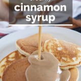 Cinnamon Syrup with text overlay.