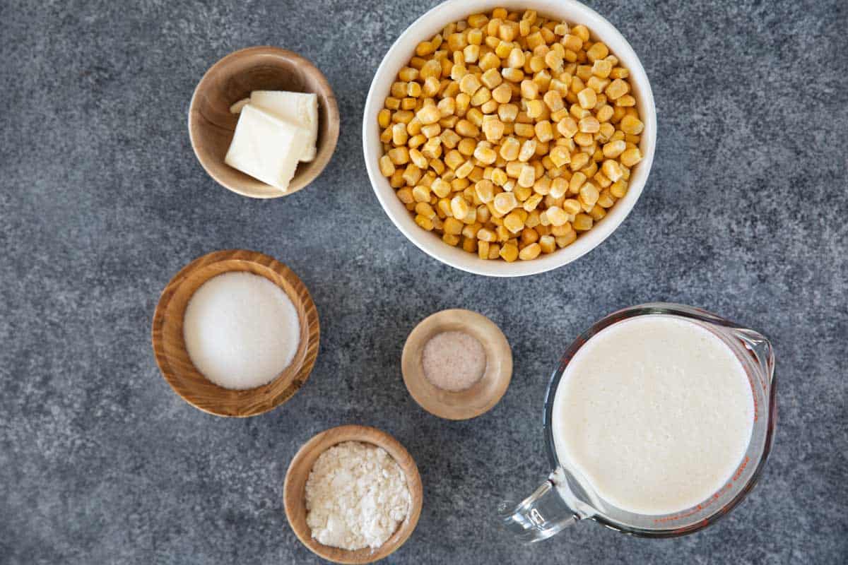 Ingredients for Creamed Corn.