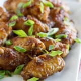 Empress Chicken Wings with soy sauce and ginger.