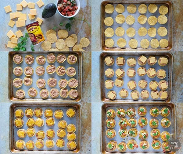 Steps to make Nacho Bites.