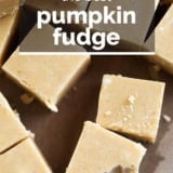 Pumpkin Fudge with text overlay.