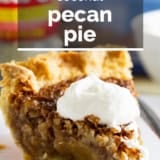 Coconut Pecan Pie with text overlay.