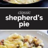 Shepherd's Pie collage with text bar in the middle.