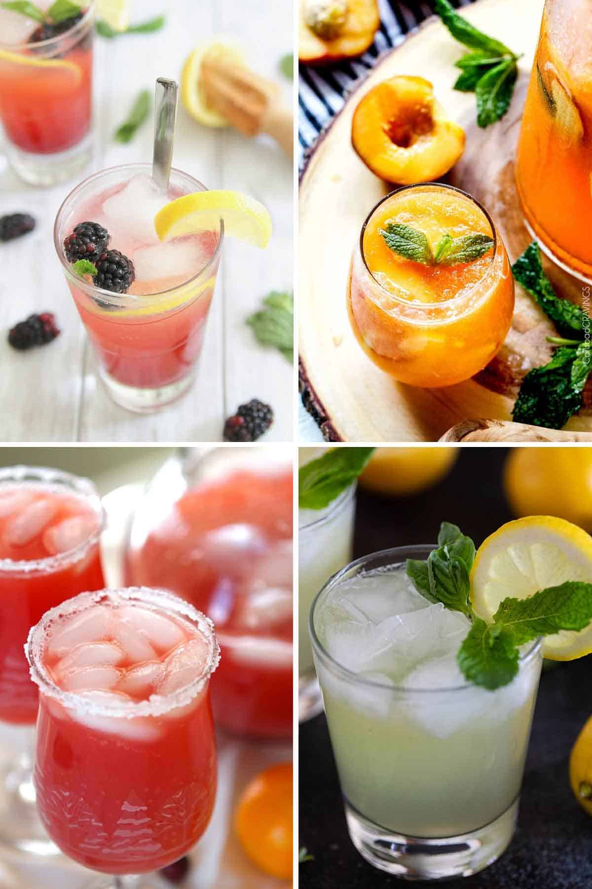 4 non-alcoholic cocktails.