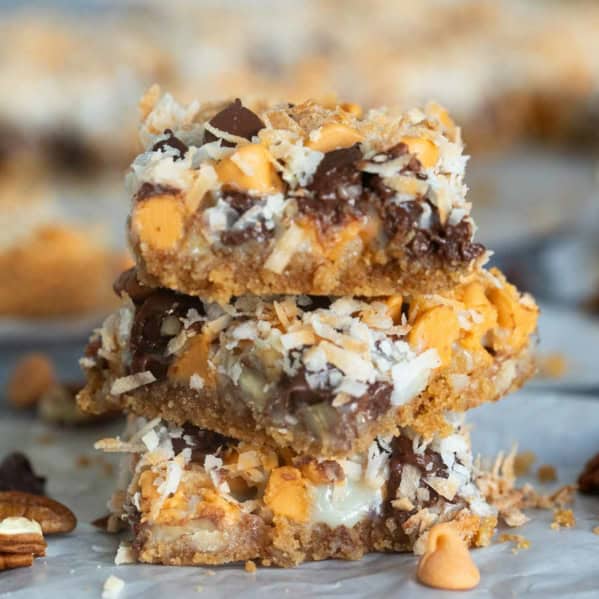 Three 7 Layer Bars stacked on top of each other.