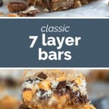 7 Layer Bars collage with text bar in the middle.