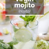 Virgin Mojito (Nojito) with text overlay.