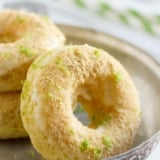 Baked Key Lime Pie Donuts with text overlay.