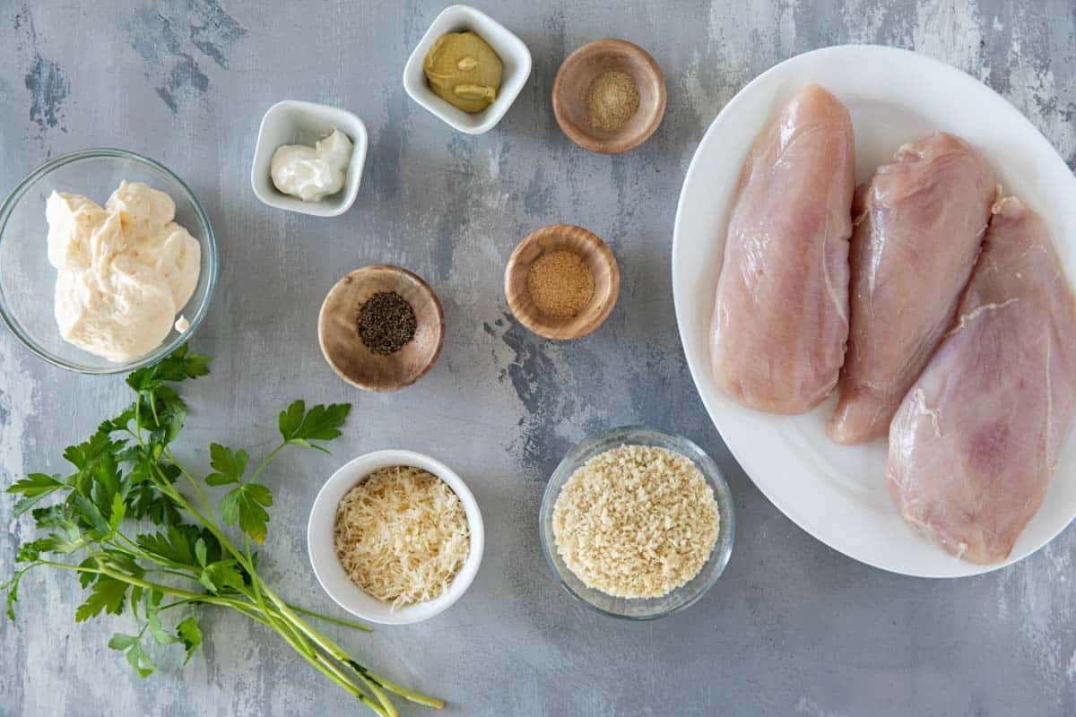 Ingredients for Crunchy Mayo Chicken.