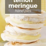 Lemon Meringue Hand Pies with text overlay.